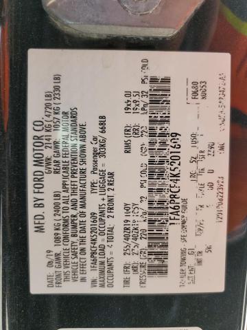 2019 FORD MUSTANG GT 1FA6P8CF4K5201609