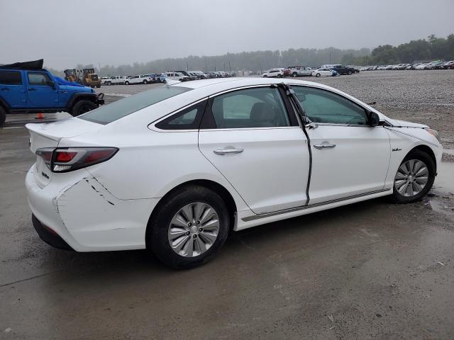 HYUNDAI SONATA HYB 2017 white  hybrid engine KMHE24L37HA070853 photo #4