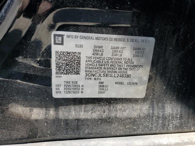 2020 CHEVROLET TRAX LS 3GNCJLSB1LL248380