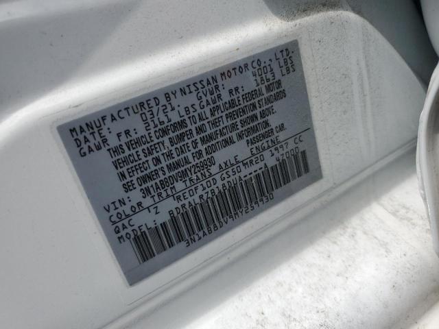 2021 NISSAN SENTRA SR 3N1AB8DV9MY259930