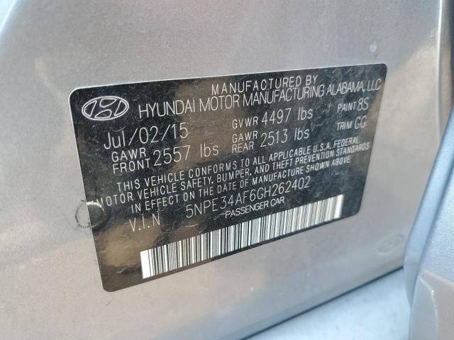 2016 HYUNDAI SONATA SPO 5NPE34AF6GH262402