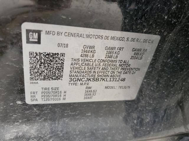 2019 CHEVROLET TRAX LS - 3GNCJKSB7KL131248