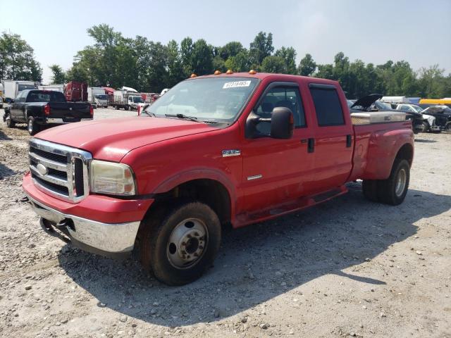 FORD F350 SUPER 2005 red crew pic diesel 1FTWW33P05EC94030 photo #1