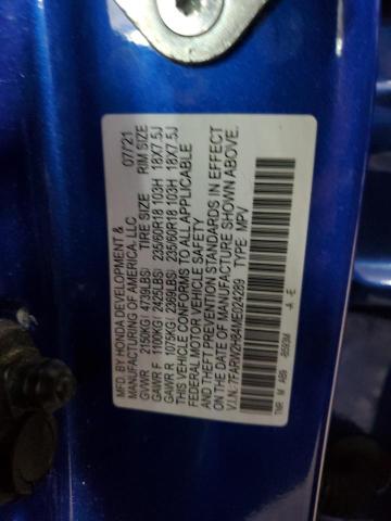 2021 HONDA CR-V EXL 7FARW2H84ME024289