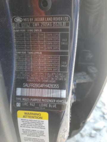 2015 LAND ROVER LR2 BASE/H SALFR2BG4FH428355