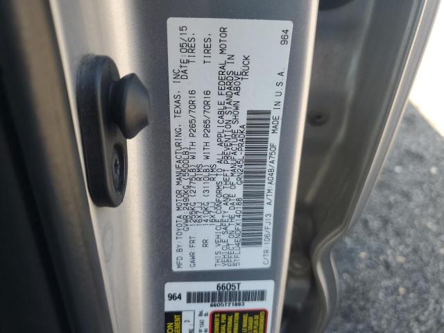 2015 TOYOTA TACOMA DOU - 5TFLU4EN0FX140188