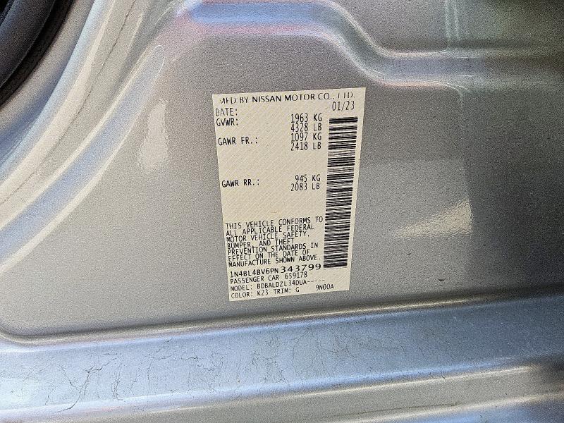 2023 NISSAN ALTIMA S 1N4BL4BV6PN343799