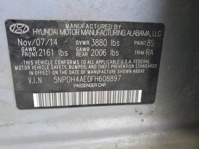 2015 HYUNDAI ELANTRA SE - 5NPDH4AE0FH608897