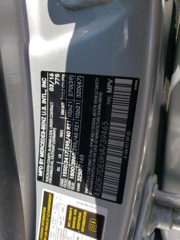 2017 MERCEDES-BENZ 107 4JGDF7DE0HA739465