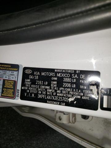 2018 KIA FORTE LX - 3KPFL4A7XJE257051