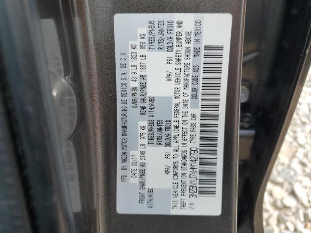 2017 MAZDA 3 SPORT 3MZBN1U7XHM142790