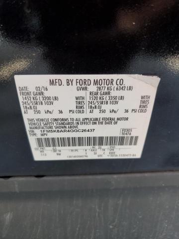 2016 FORD EXPLORER P - 1FM5K8AR4GGC26437