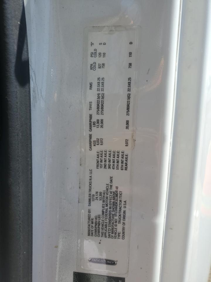 Lot #3313447932 2020 FREIGHTLINER CASCADIA 126