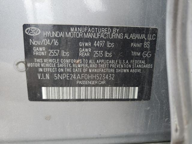 2017 HYUNDAI SONATA SE 5NPE24AF0HH523432