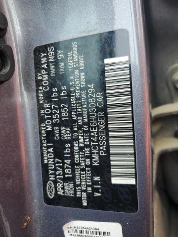 2017 HYUNDAI ACCENT SE KMHCT4AE6HU308294