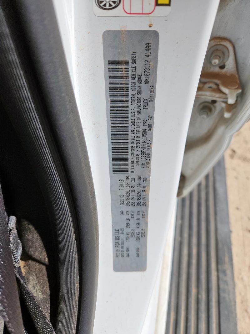 2020 RAM 1500 LIMIT 1C6SRFHT8LN110504