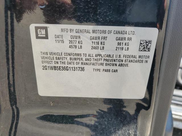 2016 CHEVROLET IMPALA LIM - 2G1WB5E36G1131736