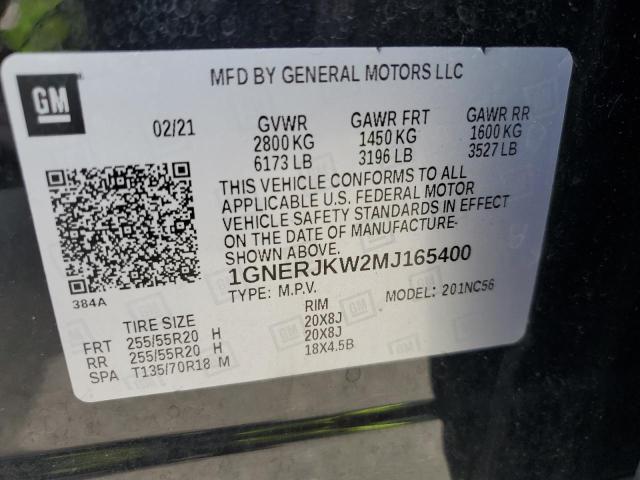 2021 CHEVROLET TRAVERSE R 1GNERJKW2MJ165400