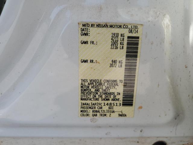 2015 NISSAN ALTIMA 2.5 1N4AL3AP2FC148513