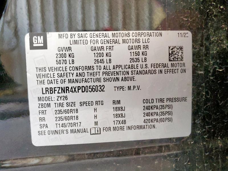 2023 BUICK ENVISION E LRBFZNR4XPD056032