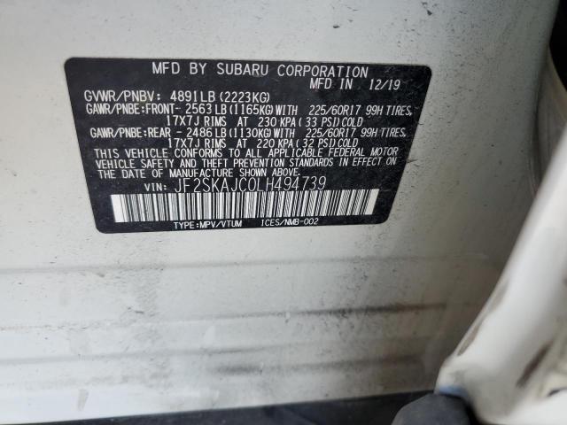 2020 SUBARU FORESTER P JF2SKAJC0LH494739