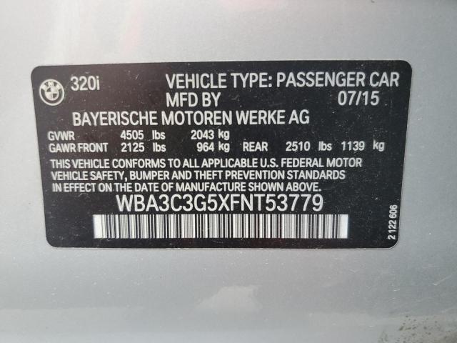 2015 BMW 320 I XDRI - WBA3C3G5XFNT53779