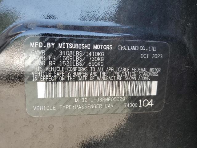 2024 MITSUBISHI MIRAGE G4 ML32FUFJ3RHF05629