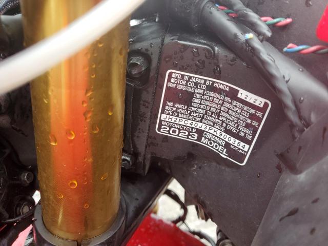 2023 HONDA CBR600 RR JH2PC40J3PK900354