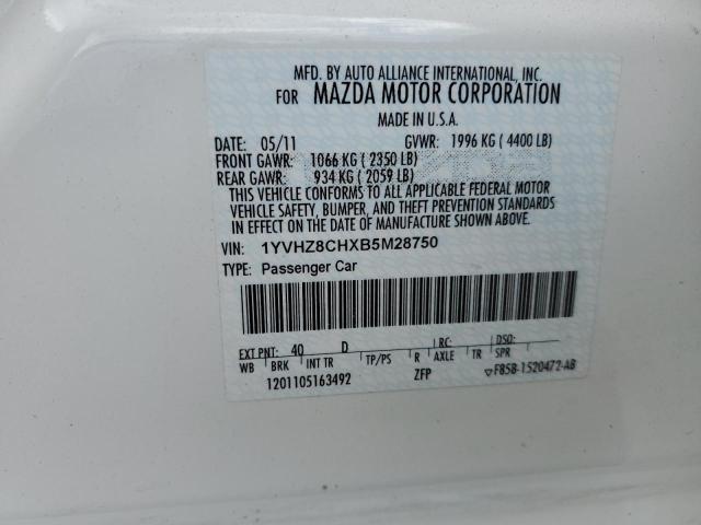 2011 MAZDA 6 I - 1YVHZ8CHXB5M28750