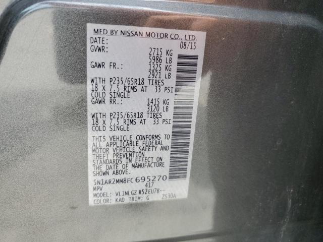 2015 NISSAN PATHFINDER - 5N1AR2MM8FC695270