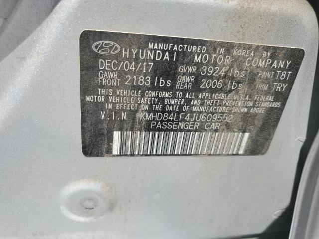 2018 HYUNDAI ELANTRA SE - KMHD84LF4JU609552