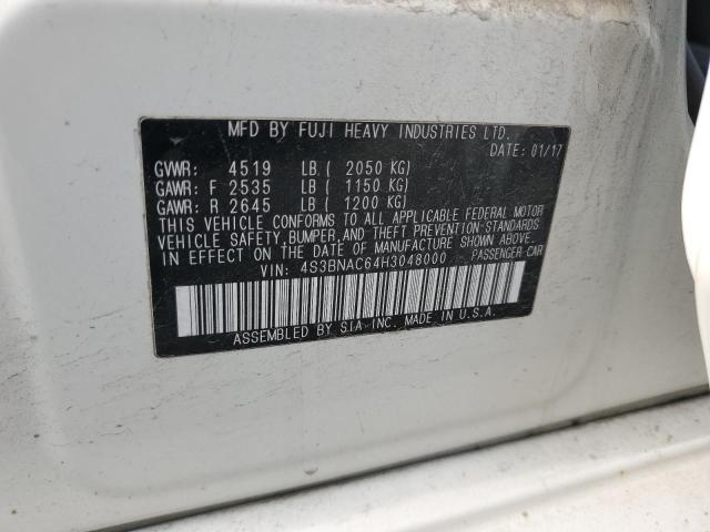 2017 SUBARU LEGACY 2.5I PREMIUM 4S3BNAC64H3048000