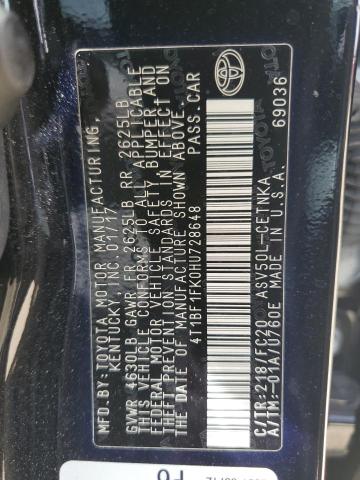 2017 TOYOTA CAMRY LE - 4T1BF1FK0HU728648