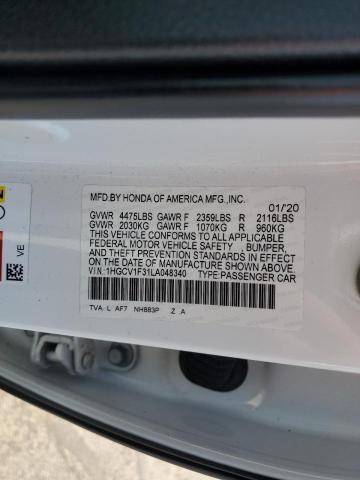 2020 HONDA ACCORD SPO 1HGCV1F31LA048340