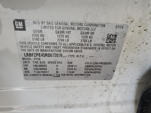 2024 BUICK ENVISION E LRBFZPE45RD072076