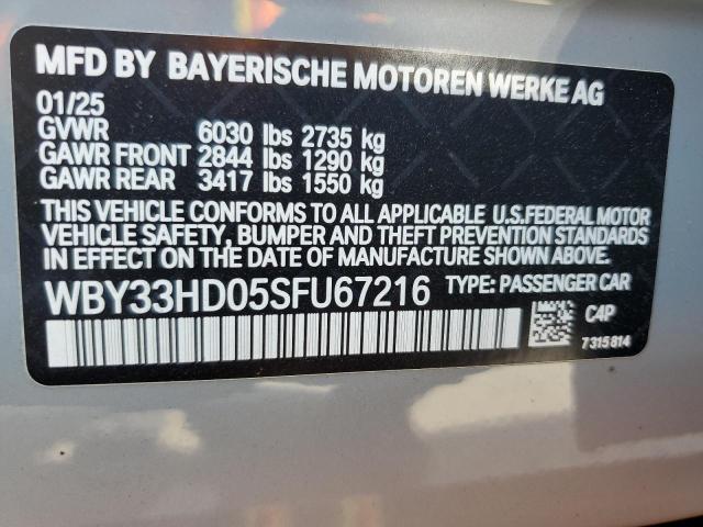 2025 BMW I4 M50 - WBY33HD05SFU67216