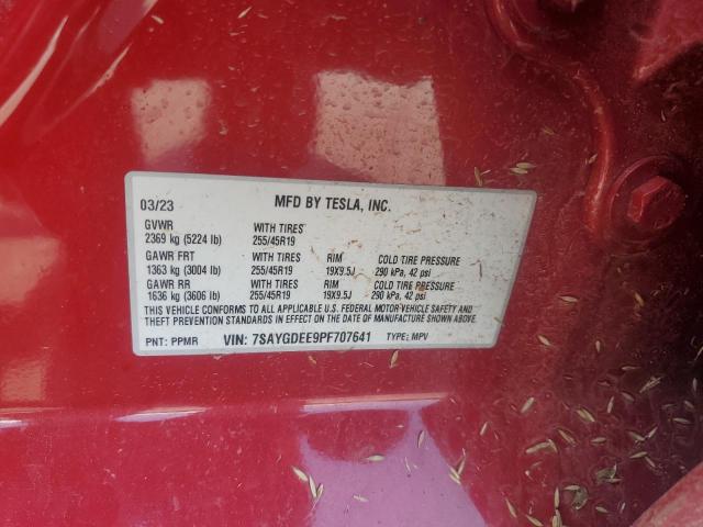 2023 TESLA MODEL Y 7SAYGDEE9PF707641