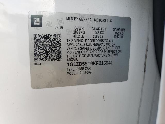 2019 CHEVROLET MALIBU LS 1G1ZB5ST9KF216041
