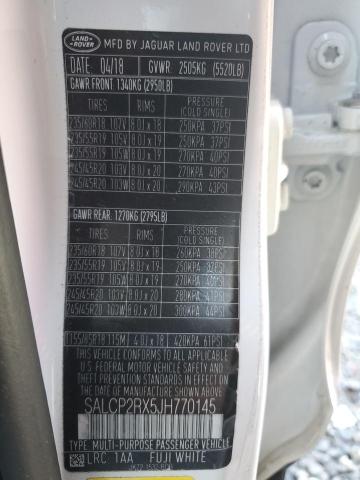 2018 LAND ROVER DISCOVERY SALCP2RX5JH770145