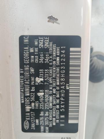 2017 KIA SORENTO EX - 5XYPHDA58HG312341