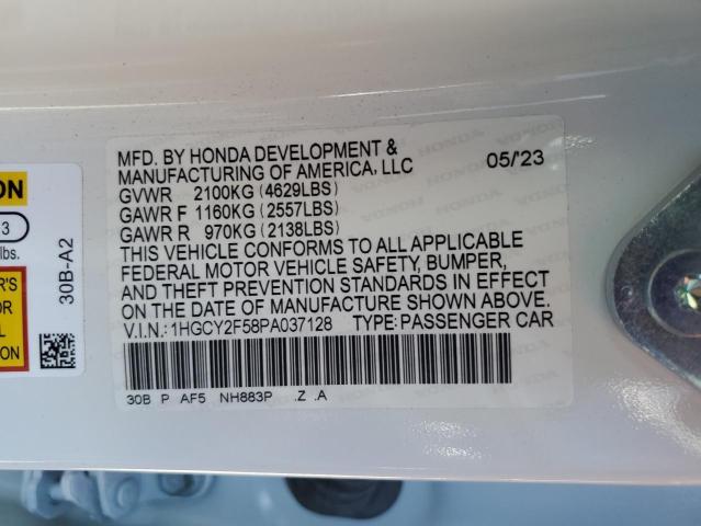 2023 HONDA ACCORD HYB - 1HGCY2F58PA037128