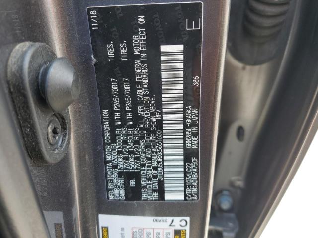 2019 TOYOTA 4 RUNNER JTEBU5JRXK5651600