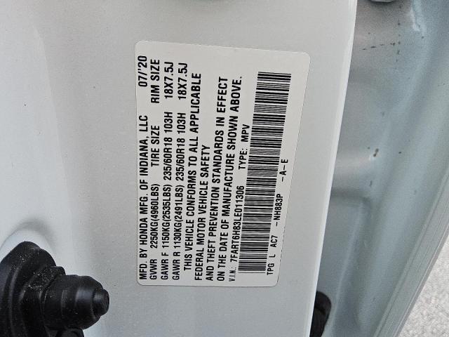 2020 HONDA CR-V EXL 7FART6H83LE011306