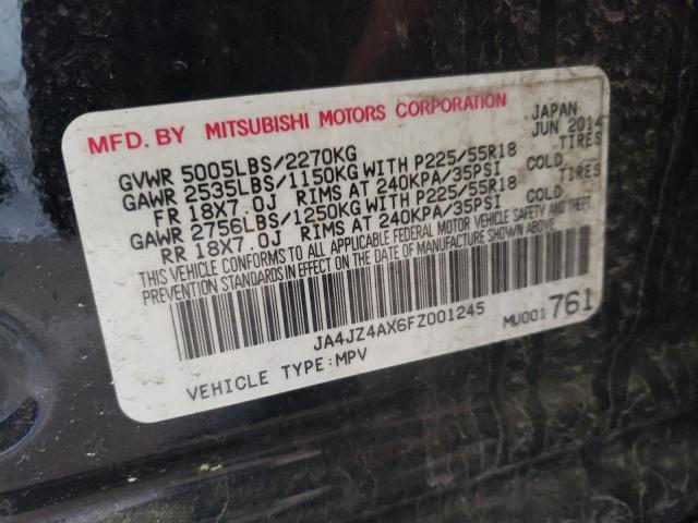2015 MITSUBISHI OUTLANDER - JA4JZ4AX6FZ001245