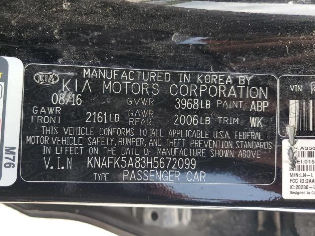 2017 KIA FORTE LX KNAFK5A83H5672099