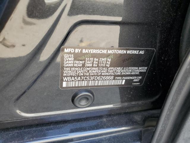2015 BMW 528 XI WBA5A7C53FD626868