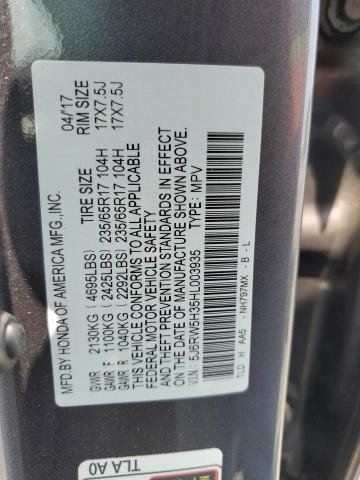 2017 HONDA CR-V LX 5J6RW5H35HL003935