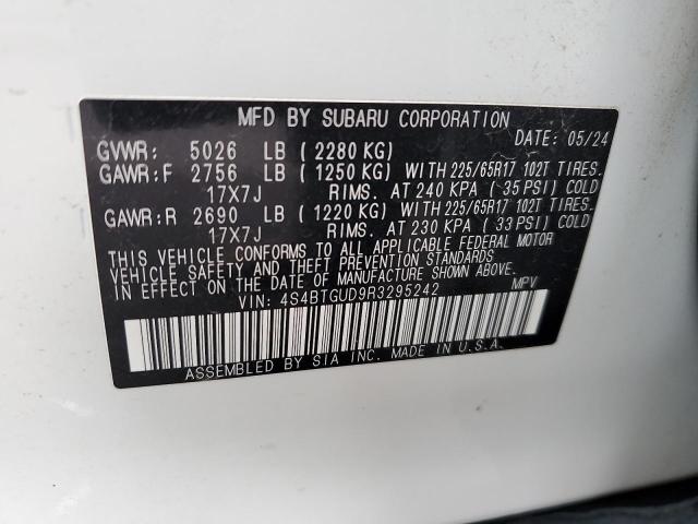 2024 SUBARU OUTBACK WI 4S4BTGUD9R3295242