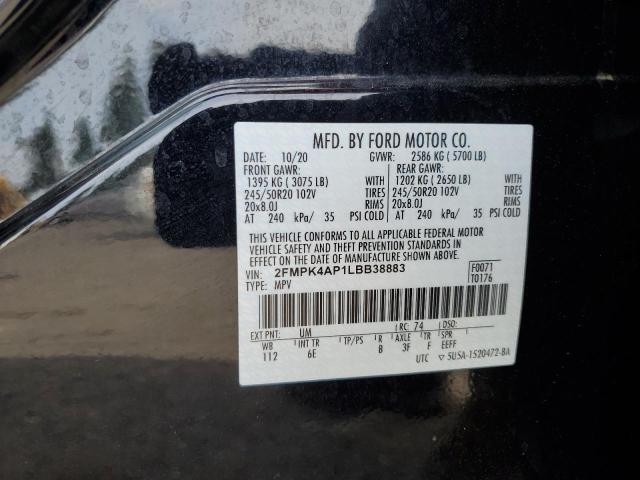 2020 FORD EDGE ST 2FMPK4AP1LBB38883