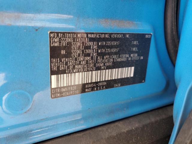 2020 TOYOTA RAV4 LE - 4T3LWRFV0LU010420